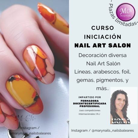 CURSO UÑAS NAIL DISEÑOS SALON