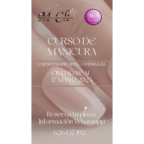 Curso uñas manicura combinada ciudad real