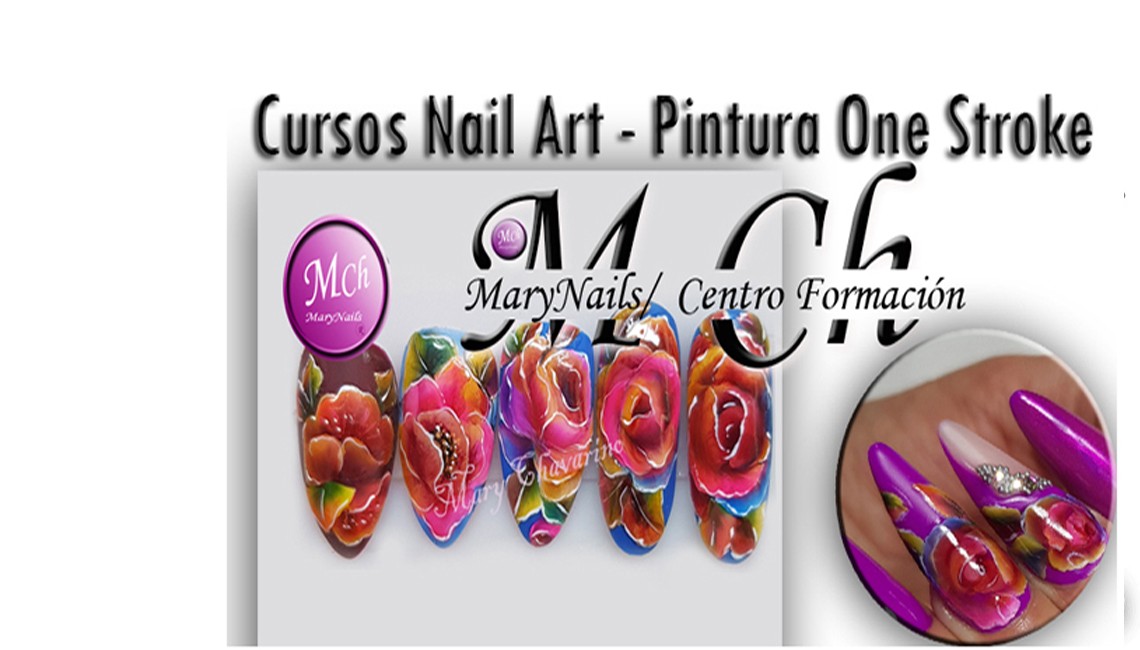 curso one stroke uñas